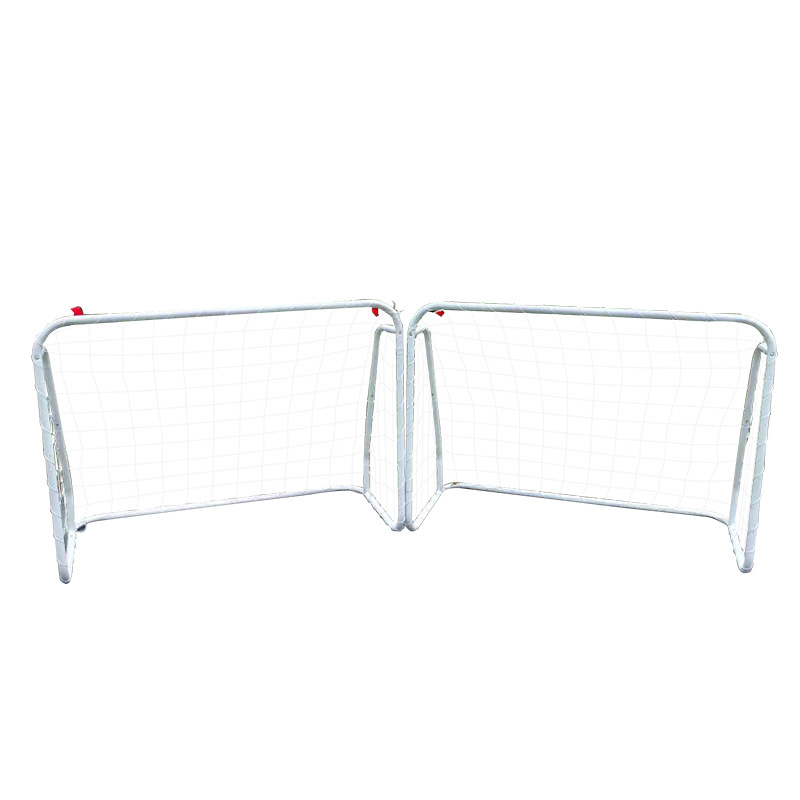 2pcs of Soccer Goal Portable Soccer Goals for Backyard Steel Frame Football Goal with All Weather Net for Kids Youth