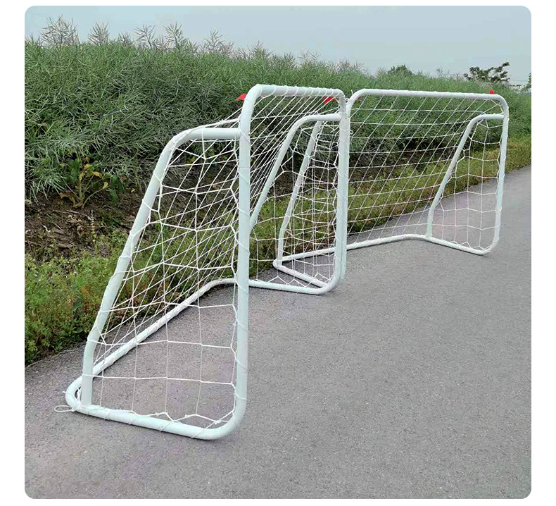 2pcs of Soccer Goal Portable Soccer Goals for Backyard Steel Frame Football Goal with All Weather Net for Kids Youth